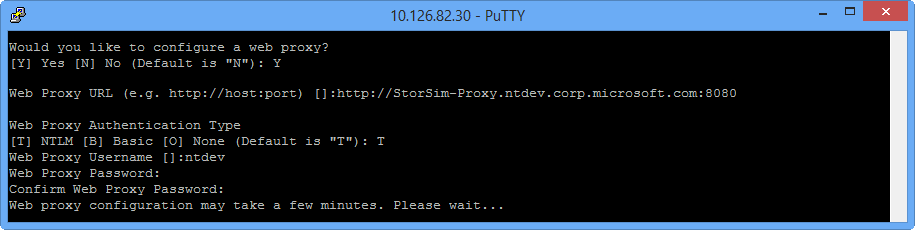 Configure Web Proxy On StorSimple Device1
