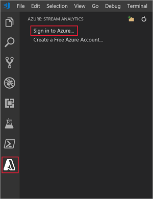 Sign in to Azure in Visual Studio Code
