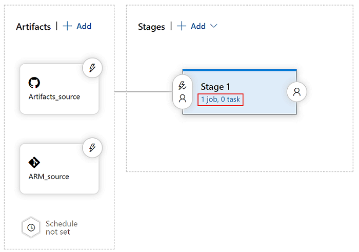 Screenshot that shows setting the stage view.