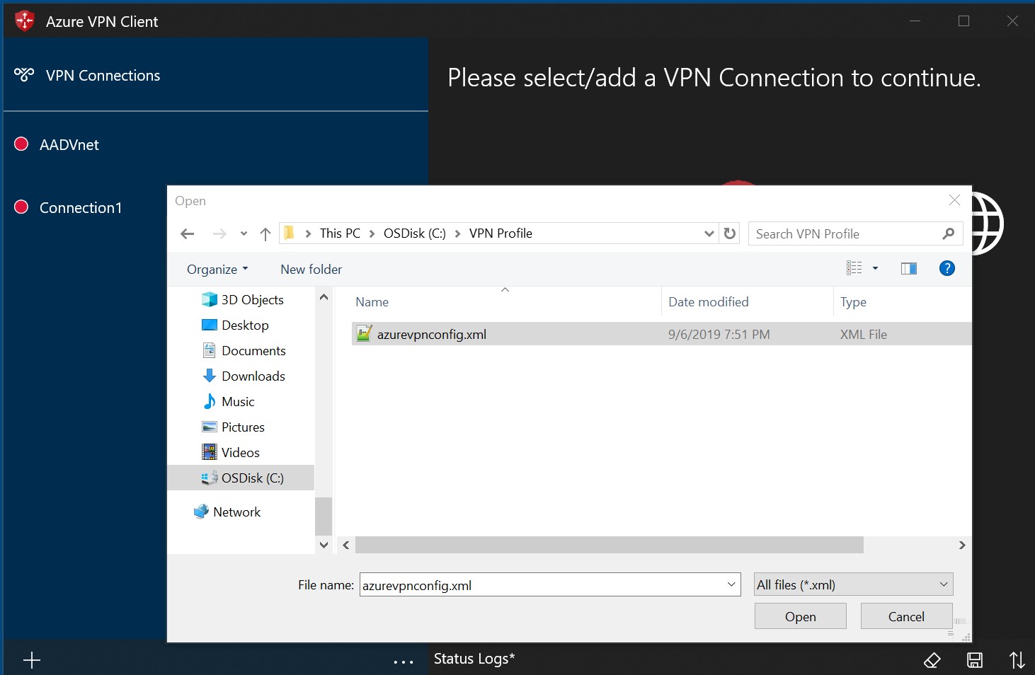 VPN Gateway: VPN client for OpenVPN protocol P2S connections: Azure AD ...