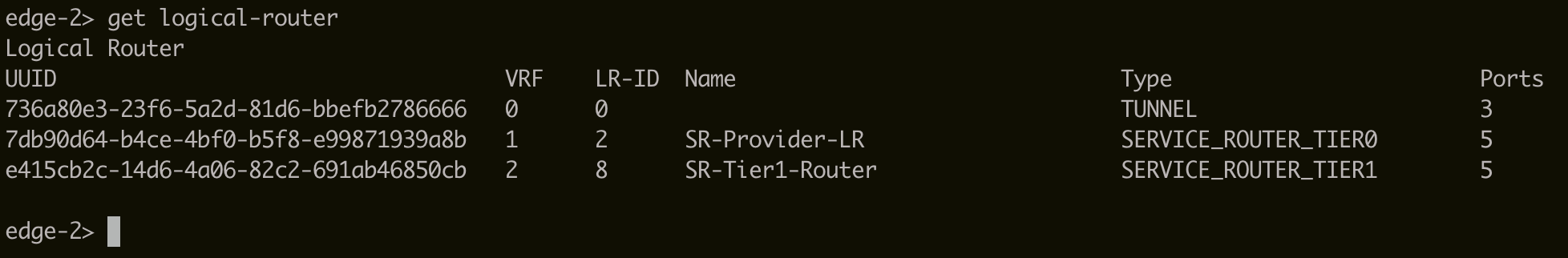 Screenshot that shows an open SSH session.