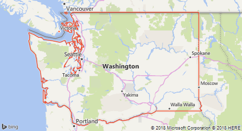 Image showing Washington State polygon