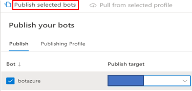 publish selected bots