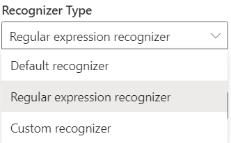 The regular expression recognizer