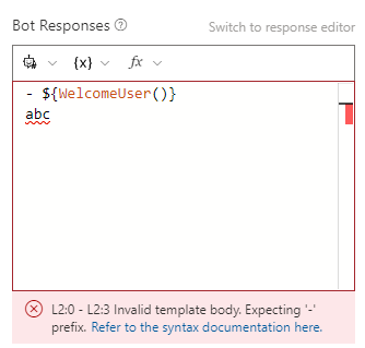 LG code editor error