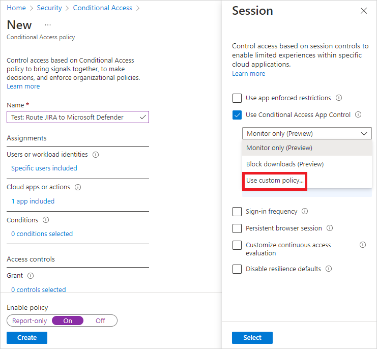 Azure AD conditional access.