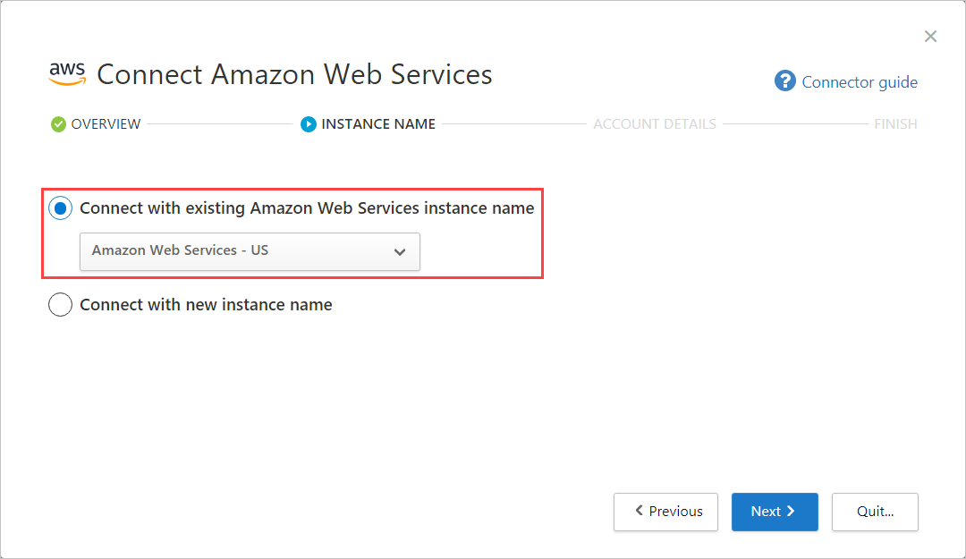 AWS instance selection.