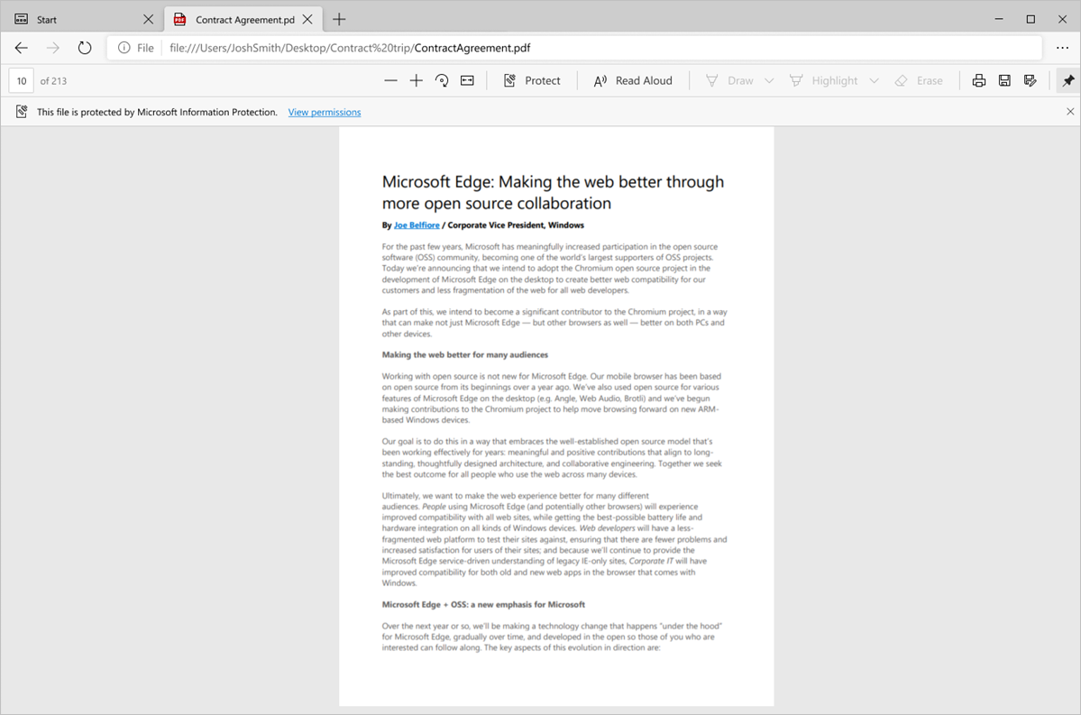 PDF reader in Microsoft Edge  Microsoft Docs