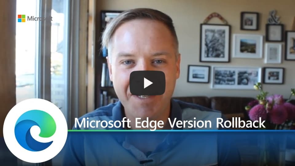 Microsoft Edge version rollback