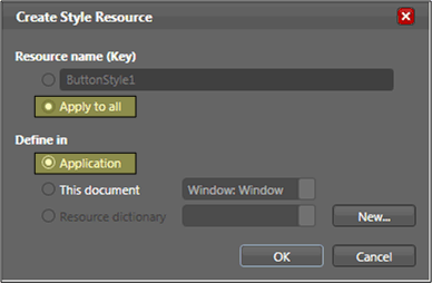 The "Create Style Resource" dialog box