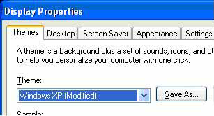 Screenshot of Display Properties dialog showing labeled by usage.