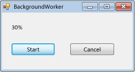 BackgroundWorker simple example