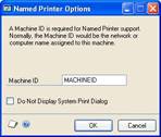 Screenshot of a generic Named Printer Options screen.