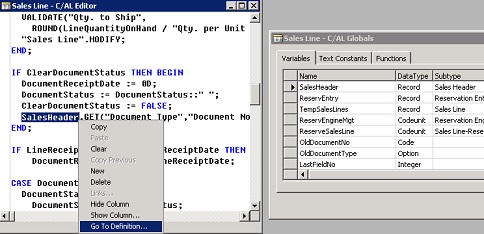 Screenshot that shows the object in the designer.