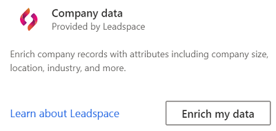 Screenshot of the Leadspace tile.