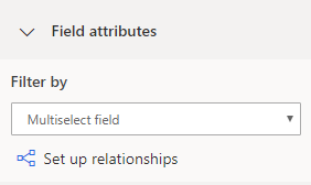 Field attributes.