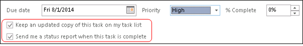 Assign Task check boxes in Dynamics 365 apps.