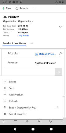 Select the Add Product option.