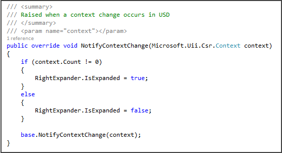 Updated NotifyContextChange method.