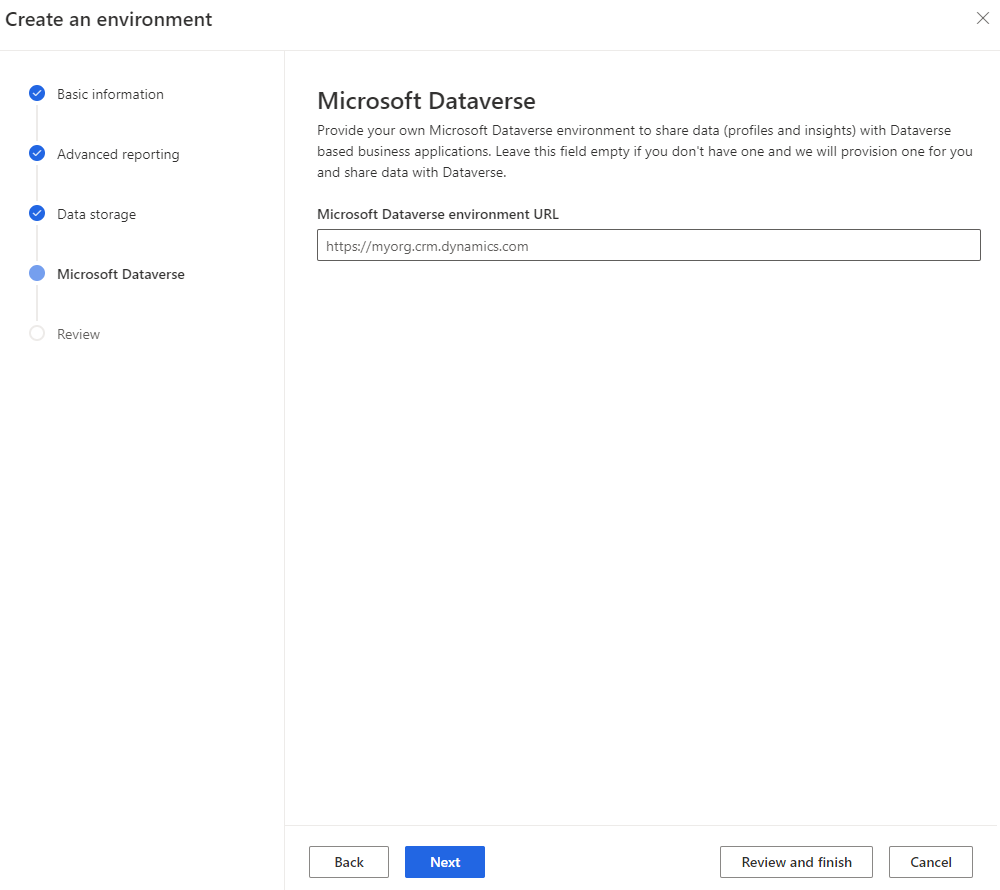 data sharing with Microsoft Dataverse auto-enabled for new environments.