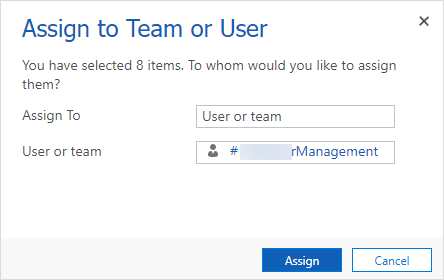 Assign the selected alerts to a team