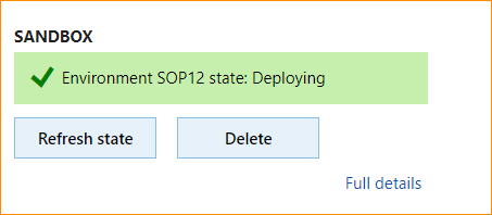 Status changes to Deploying