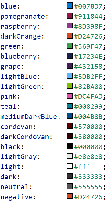 Image of available background colors.