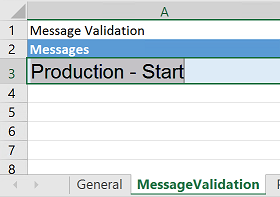 Message Validation tab.