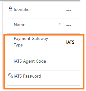 iATS Payment gateway fields