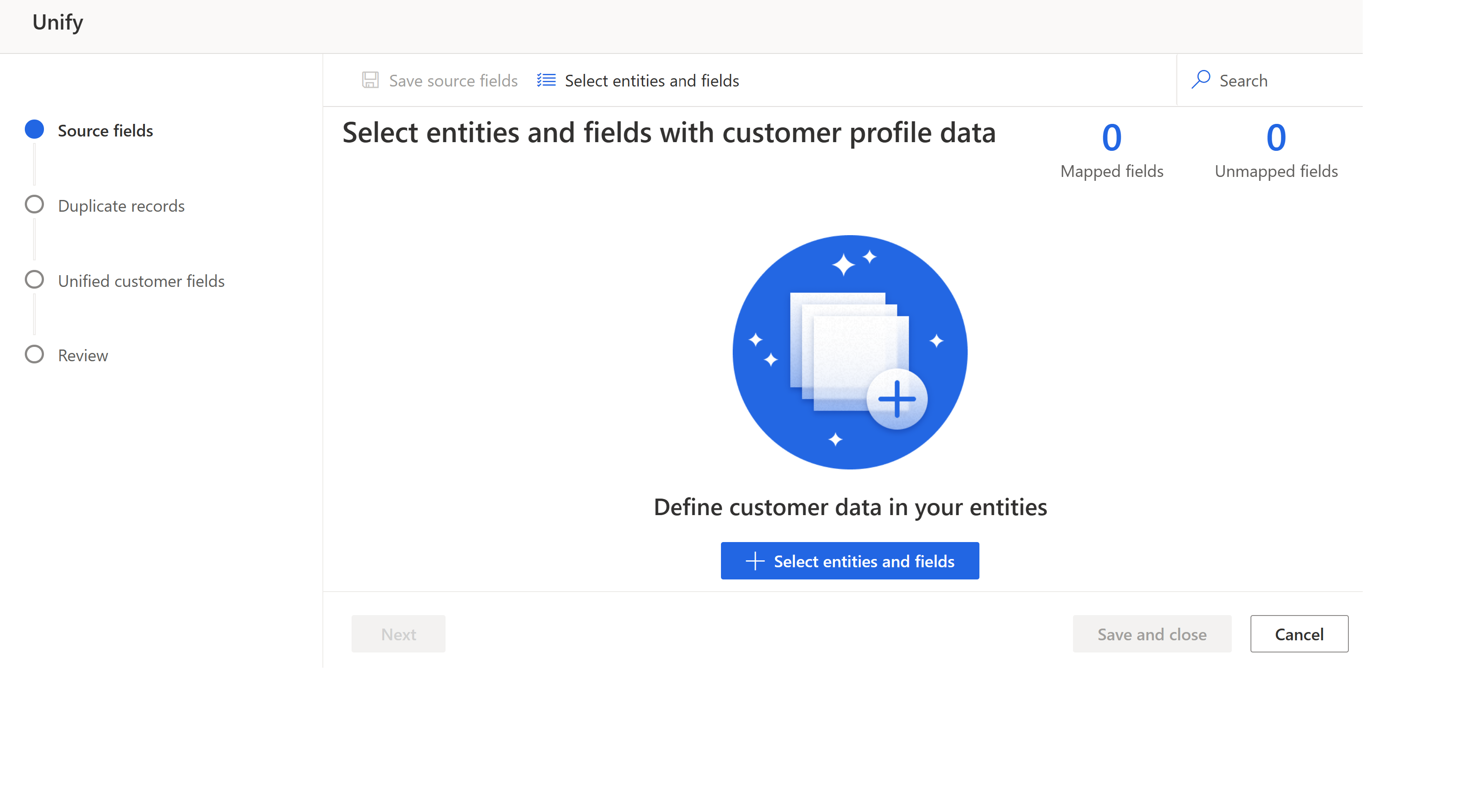 Unify data in Customer Insights.