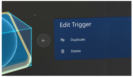 Edit Trigger dialog box.