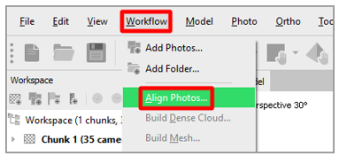Align Photos command.