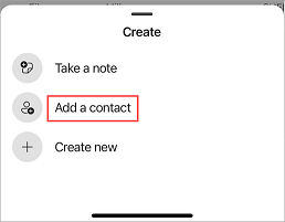 Add a contact.