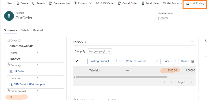 Edit pricing for a product in Unified Interface.