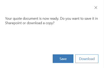 Option to save or download a PDF file.