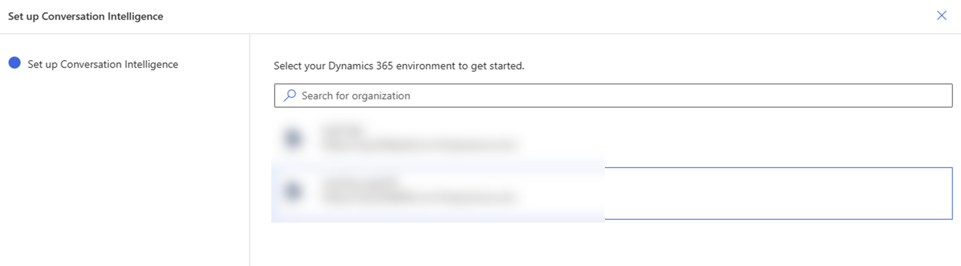 Select Dynamics 365 Sales environment.