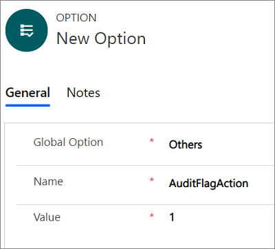 Add an audit flag in Unified Service Desk.