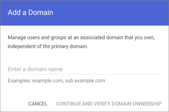 Add domain.