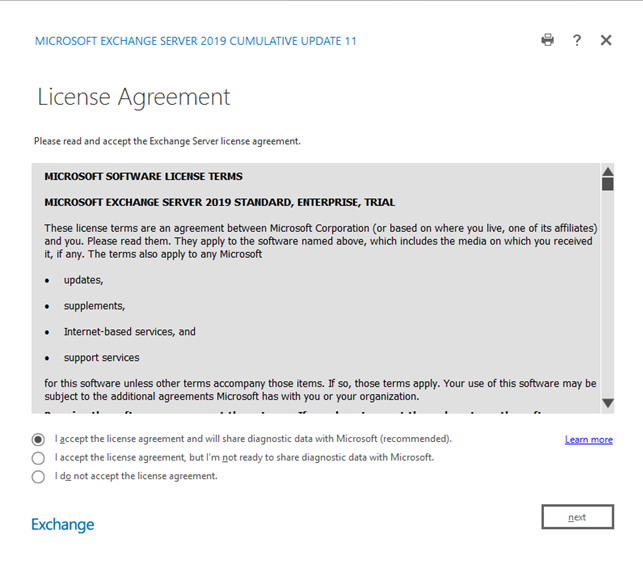 New exchange license agreement
