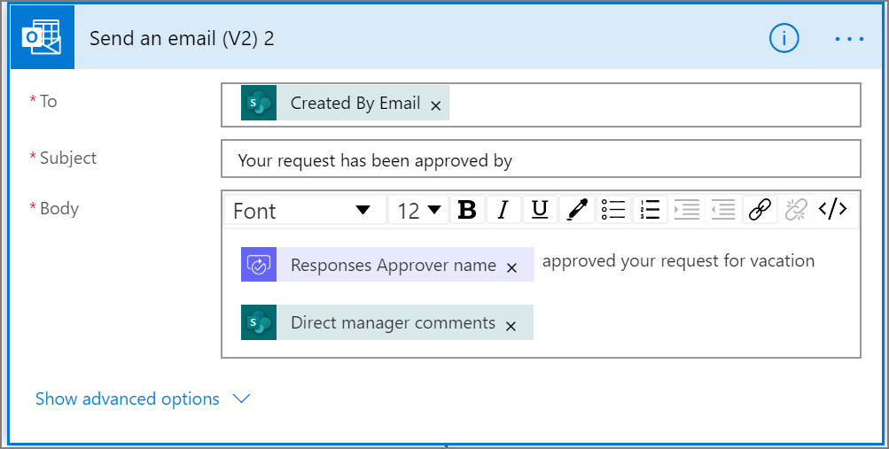 configure pre-approved email template.