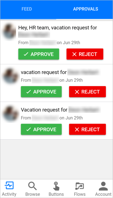 see pending approval requests.