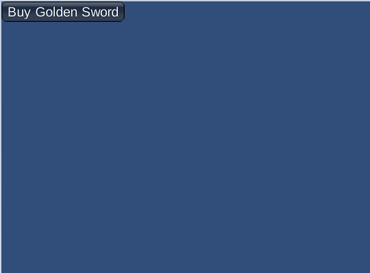 Test app - Buy Golden Sword button