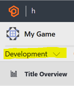 Title page view of development mode title tag