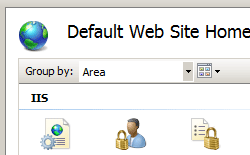Screenshot of Default Web Site Home pane showing Failed Request Tracing selected in the Actions pane.