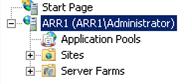 Screenshot of an expanded A R R 1 root folder. in the I I S Manager.
