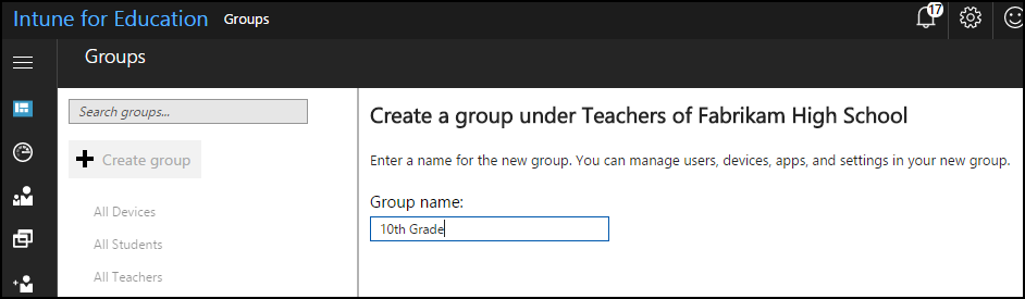The create subgroup page, with the two locations for subgroup creation — at the top of the group name and the sidebar — encircled in red