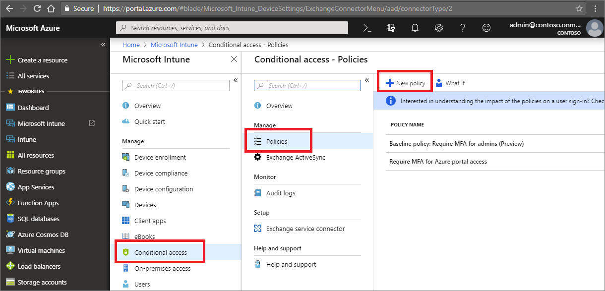 Create a new Conditional Access policy