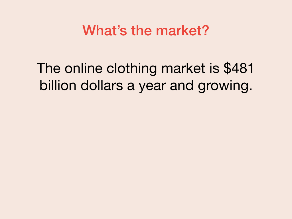 Slide showing Fabrikam's market opportunity.