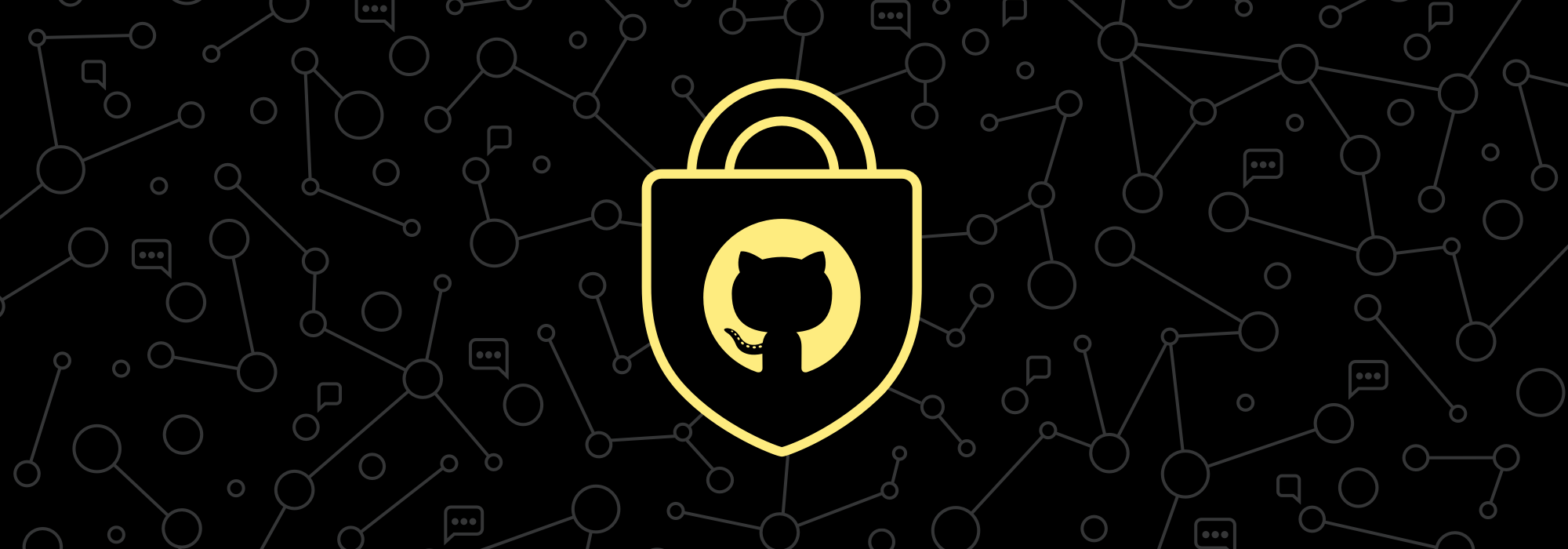 Image of a lock with the GitHub Octocat in the middle of it representing Security Scanning.