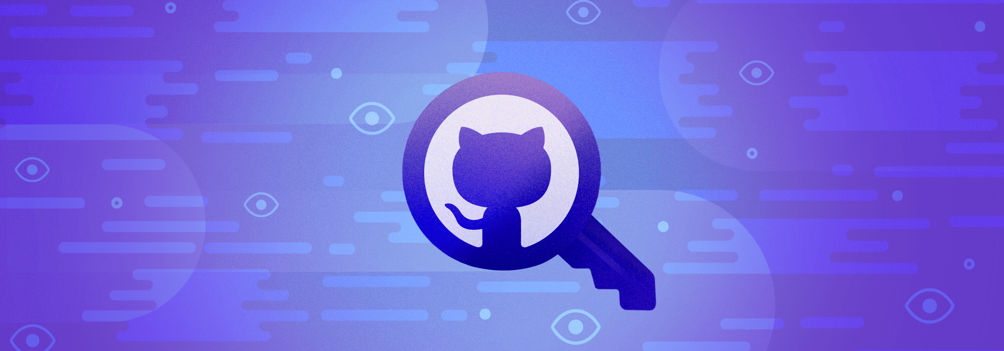 Image of a key with the GitHub Octocat in the middle of it representing Code scanning.